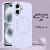 Luxury Original Liquid Silicone Magnetic Case For iPhone