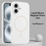 Luxury Original Liquid Silicone Magnetic Case For iPhone