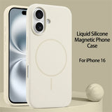 Luxury Original Liquid Silicone Magnetic Case For iPhone