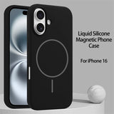 Luxury Original Liquid Silicone Magnetic Case For iPhone