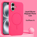 Luxury Original Liquid Silicone Magnetic Case For iPhone