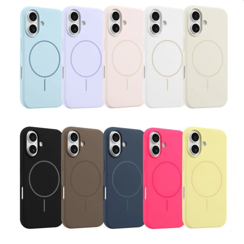 Luxury Original Liquid Silicone Magnetic Case For iPhone