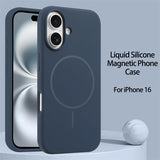 Luxury Original Liquid Silicone Magnetic Case For iPhone