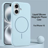 Luxury Original Liquid Silicone Magnetic Case For iPhone