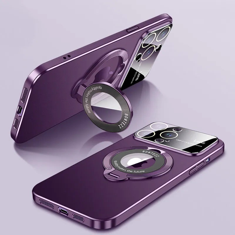 Frosted Magsafe Standing Holder Case For iPhone