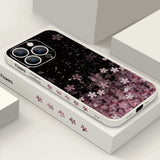 Luxury Sakura Print Lanyard Case For iPhone
