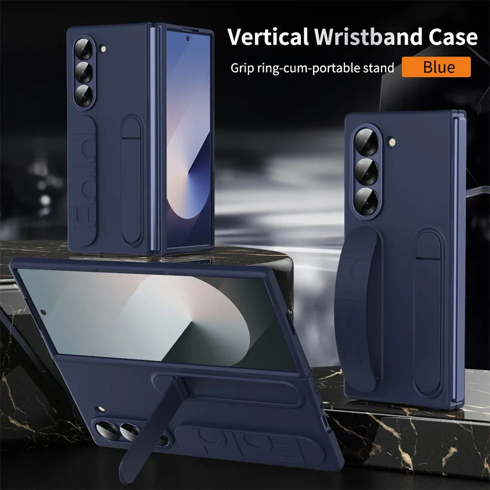 Luxury Wristband Invisible Bracket Case for Samsung Flip