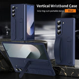 Luxury Wristband Invisible Bracket Case for Samsung Flip