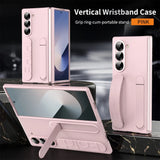 Luxury Wristband Invisible Bracket Case for Samsung Flip