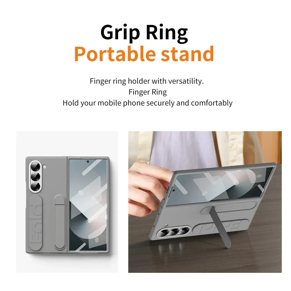 Luxury Wristband Invisible Bracket Case for Samsung Flip