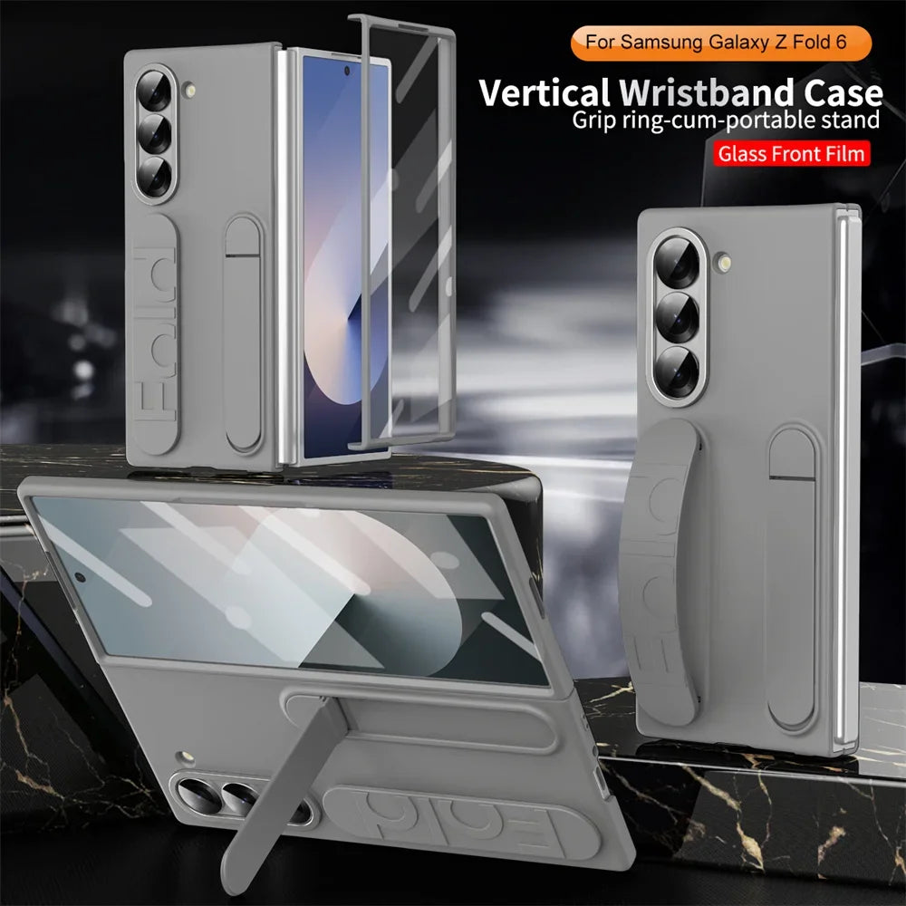 Luxury Wristband Invisible Bracket Case for Samsung Flip