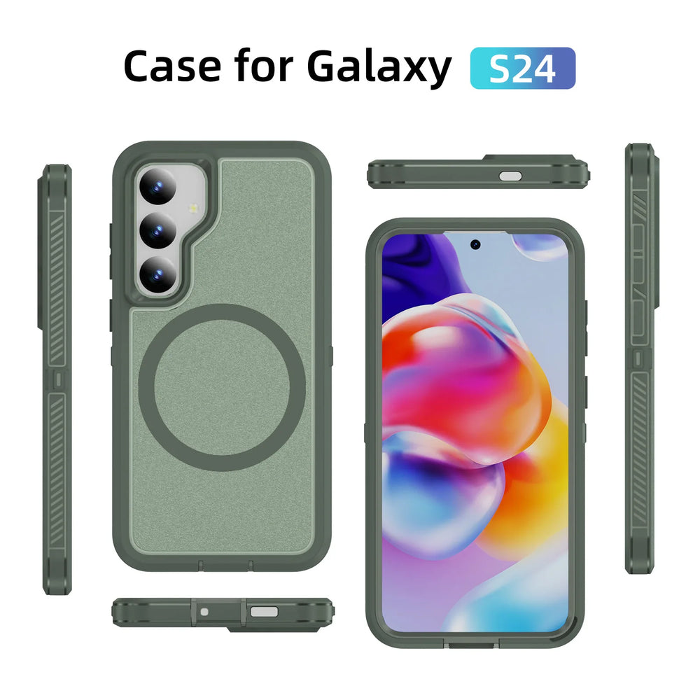Anti Fingerprint Shockproof Magnetic Case For Samsung Galaxy