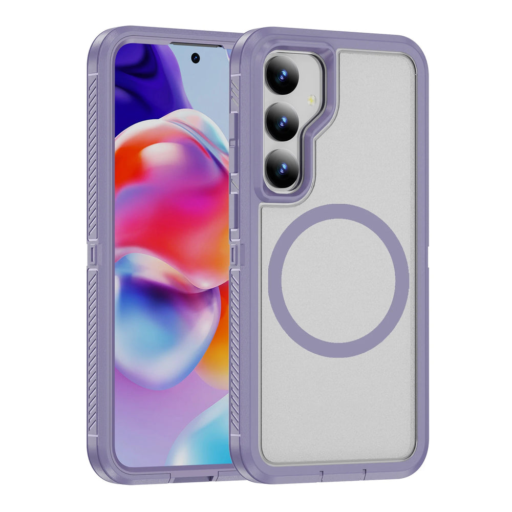 Anti Fingerprint Shockproof Magnetic Case For Samsung Galaxy