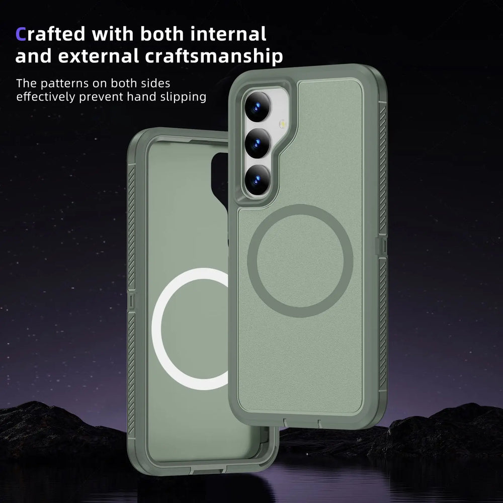 Anti Fingerprint Shockproof Magnetic Case For Samsung Galaxy