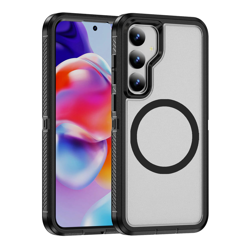 Anti Fingerprint Shockproof Magnetic Case For Samsung Galaxy