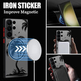 Magnetic Coconut Palm Pattern Case For Samsung