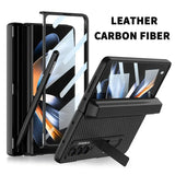 Magnetic Leather Screen Glass Case For Samsung Flip