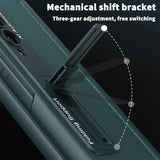 Magnetic Leather Screen Glass Case For Samsung Flip