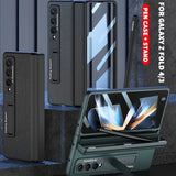 Magnetic Leather Screen Glass Case For Samsung Flip