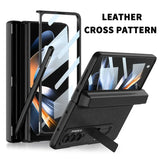 Magnetic Leather Screen Glass Case For Samsung Flip