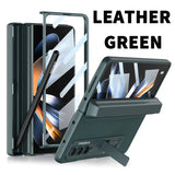 Magnetic Leather Screen Glass Case For Samsung Flip
