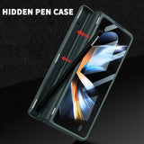 Magnetic Leather Screen Glass Case For Samsung Flip