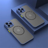 Magnetic Matte PC Case For iPhone