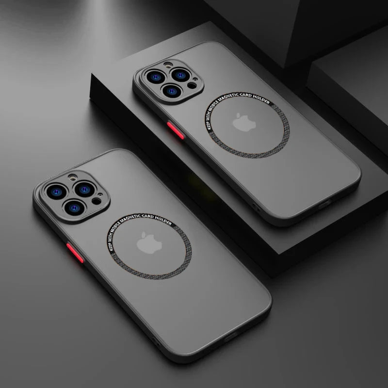 Magnetic Matte PC Case For iPhone