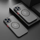 Magnetic Matte PC Case For iPhone