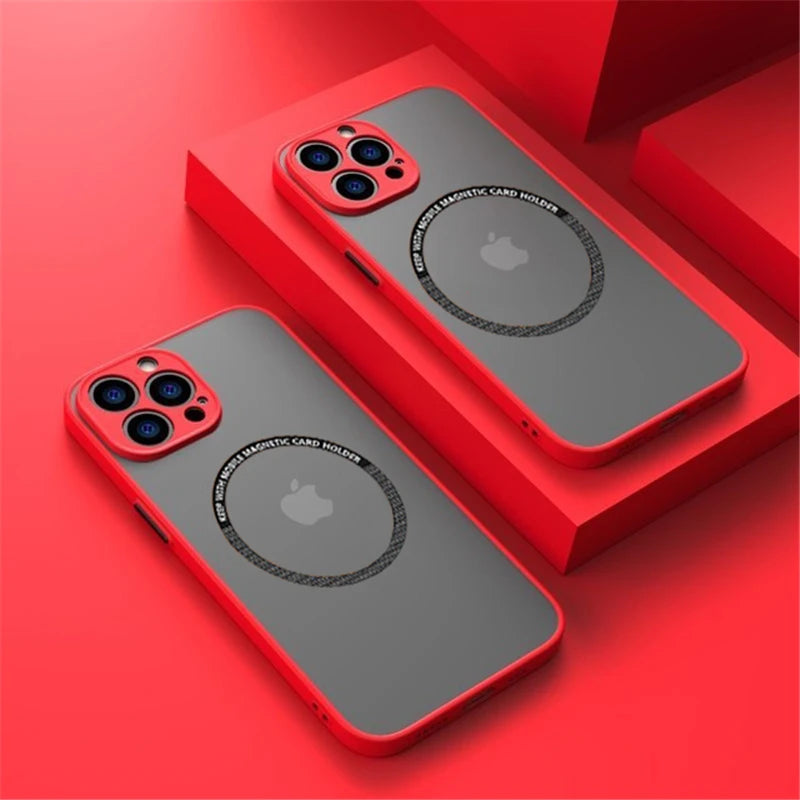Magnetic Matte PC Case For iPhone