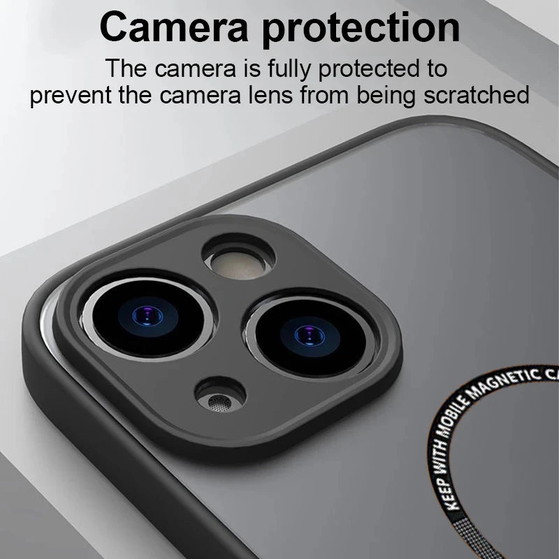 Magnetic Matte PC Case For iPhone