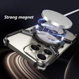 X-shaped Mechanical Aluminium Noctilucent Case for iPhone