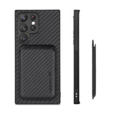 Fiber Texture Leather Wallet Magnetic Case For Samsung