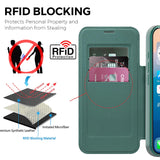 Luxury Transparent Flip Leather Wallet Magnetic Case For iPhone