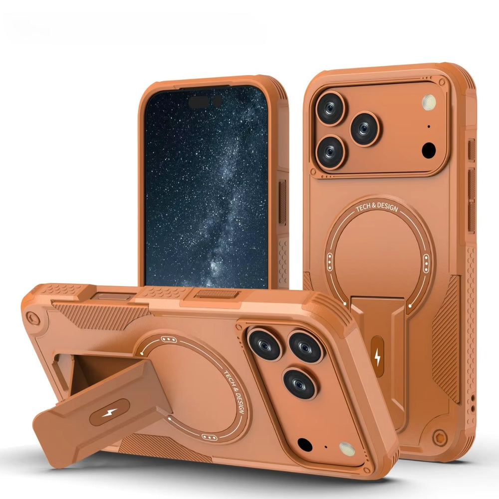 Outdoor Sports Long Strap Crossbody Magnetic Bracket Case for iPhone