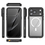 IP68 Waterproof Metal Aluminum Swimming Underwater Case For iPhone