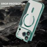 Luxury Transparent Flip Leather Wallet Magnetic Case For iPhone