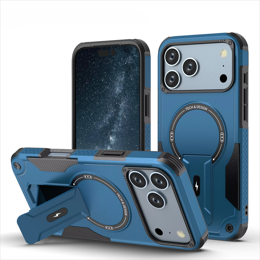 Outdoor Sports Long Strap Crossbody Magnetic Bracket Case for iPhone