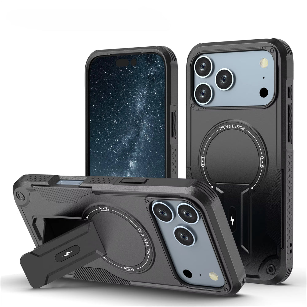 Outdoor Sports Long Strap Crossbody Magnetic Bracket Case for iPhone