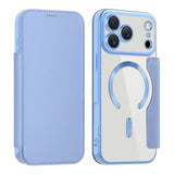 Luxury Transparent Flip Leather Wallet Magnetic Case For iPhone