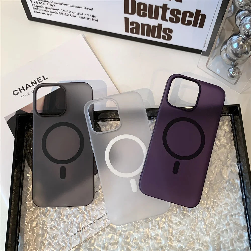 Magnetic Matte Ultra-Thin Case For iPhone
