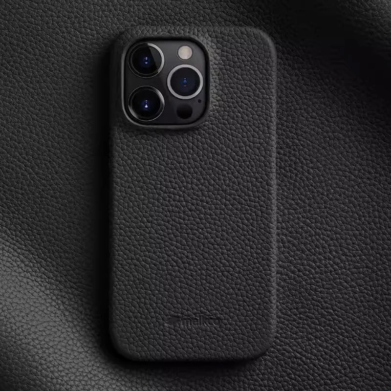 Luxury Leather Business Premium Genuine Leather Case For iPhone