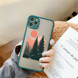 Mountain Tree Sunset Case For iPhone