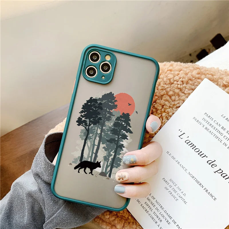Mountain Tree Sunset Case For iPhone
