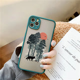 Mountain Tree Sunset Case For iPhone