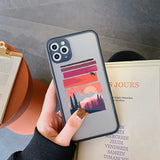 Mountain Tree Sunset Case For iPhone