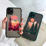 Mountain Tree Sunset Case For iPhone
