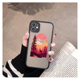Mountain Tree Sunset Case For iPhone