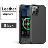 New 2024 Luxury Official Magnetic Leather Case for iPhone