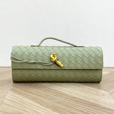 Handmade Cowhide Braided Clutch Bag